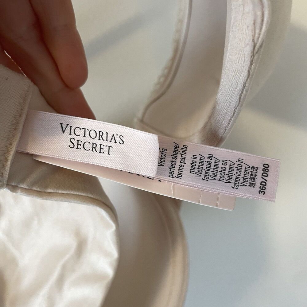 NWT Victoria’s Secret Body By Victoria Perfect Shape Bra Nude 36D - Picture 5 of 8